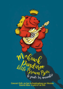 graphiste affiche concert folk nantes