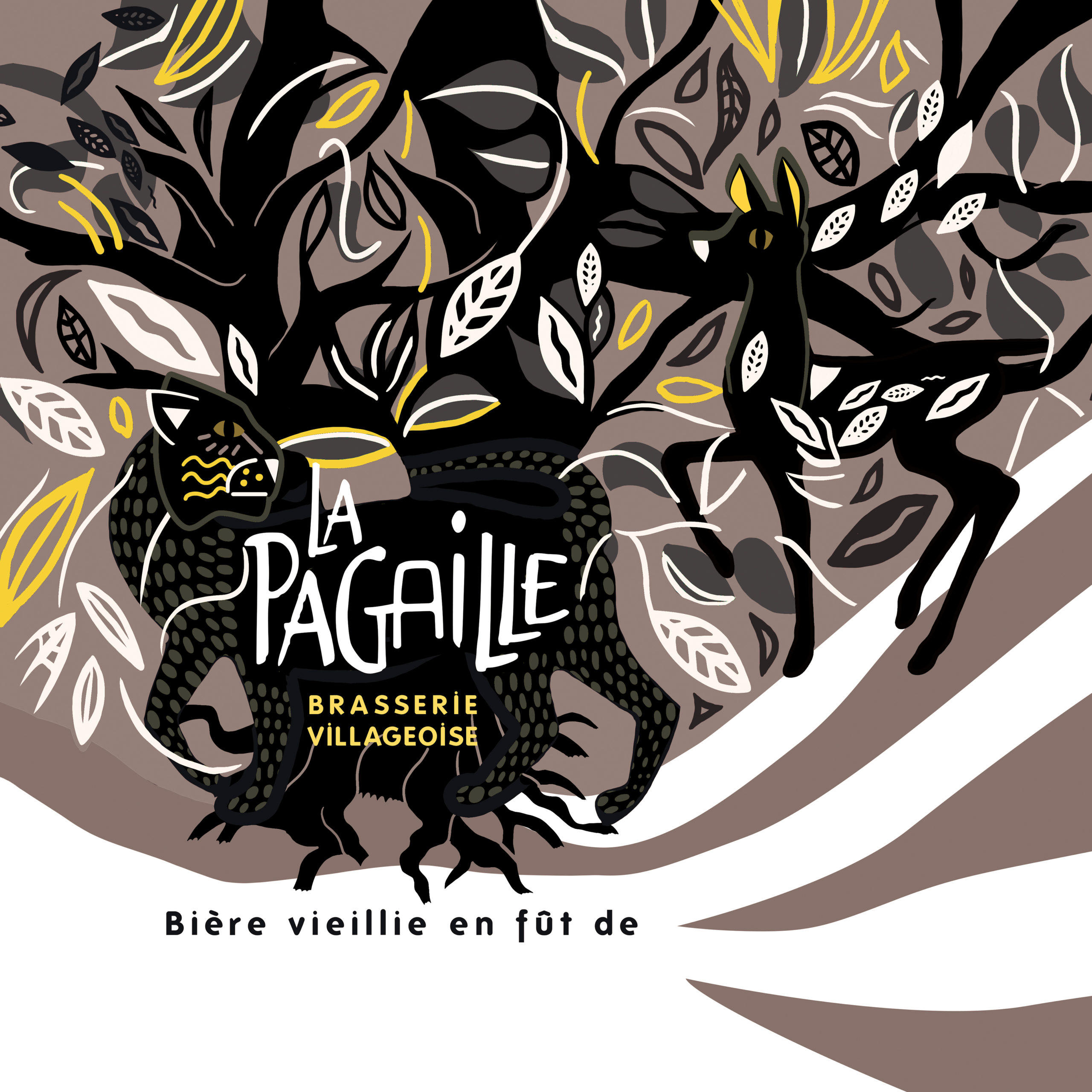 Artwork de la nouvelle étiquette de la bière La Pagaille