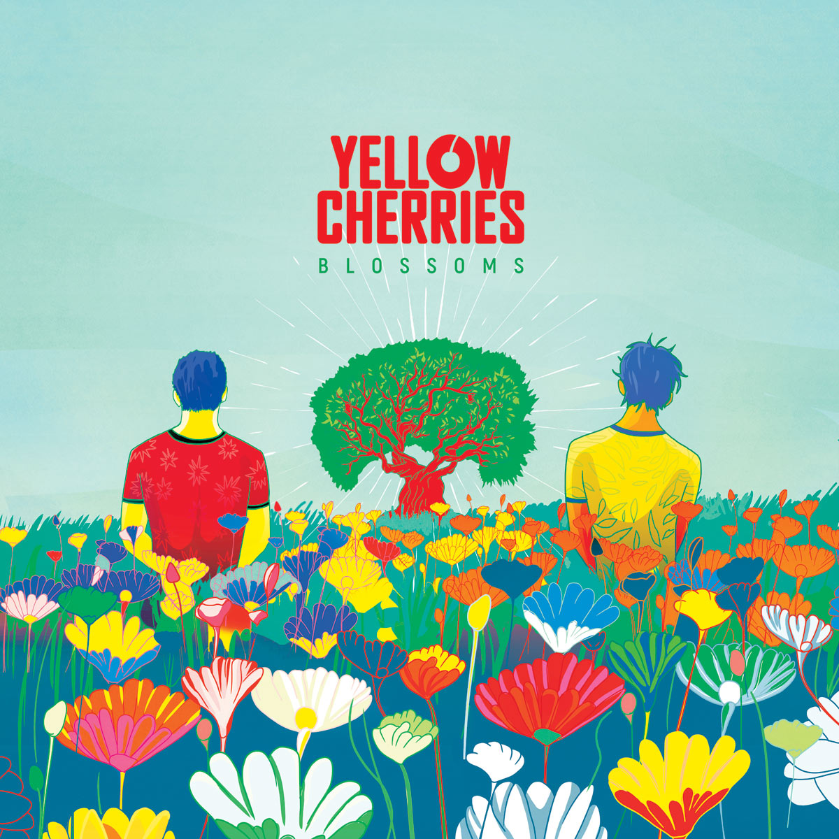 Illustration de l'Artworking de l'album "Blossoms" de Yellow Cherries